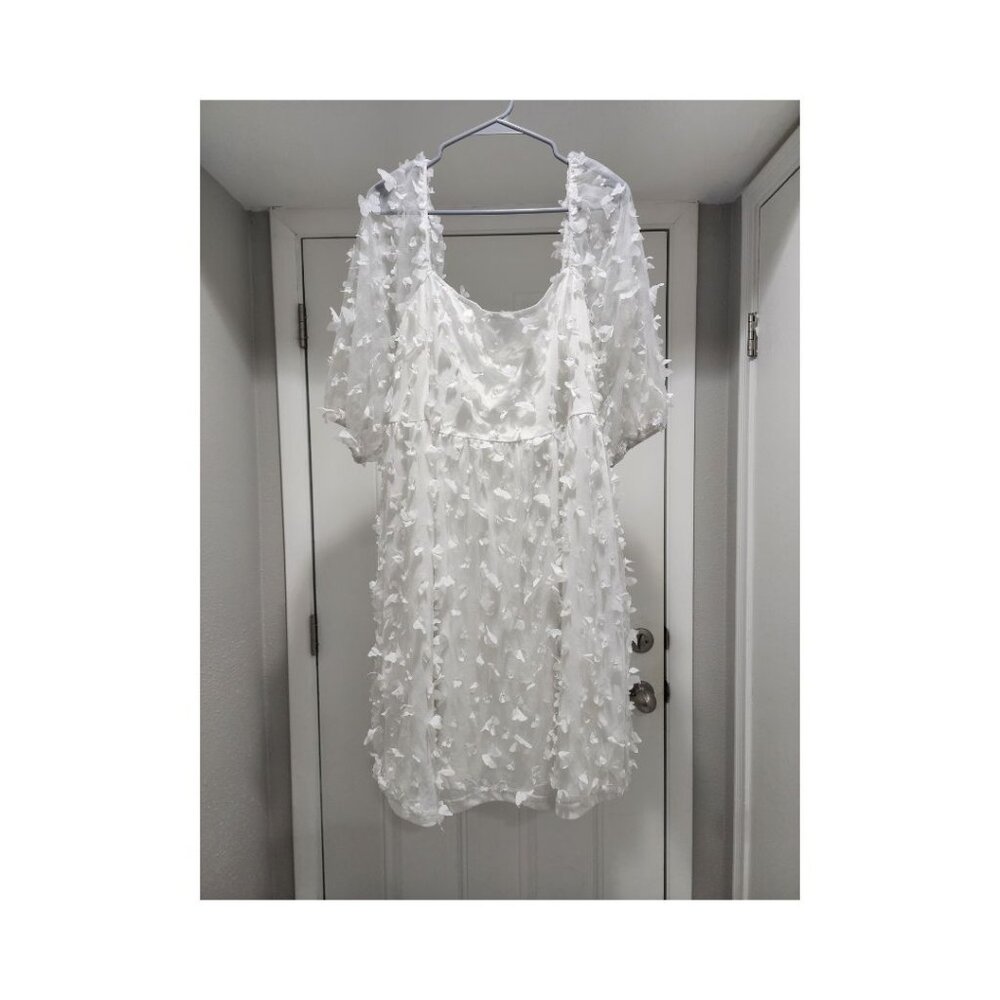 ChicSoul Babydoll Dress with Butterflies
